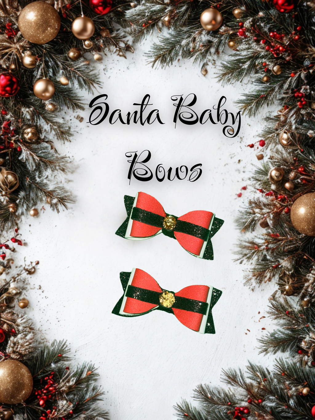🎅🏼 Santa Baby Bows